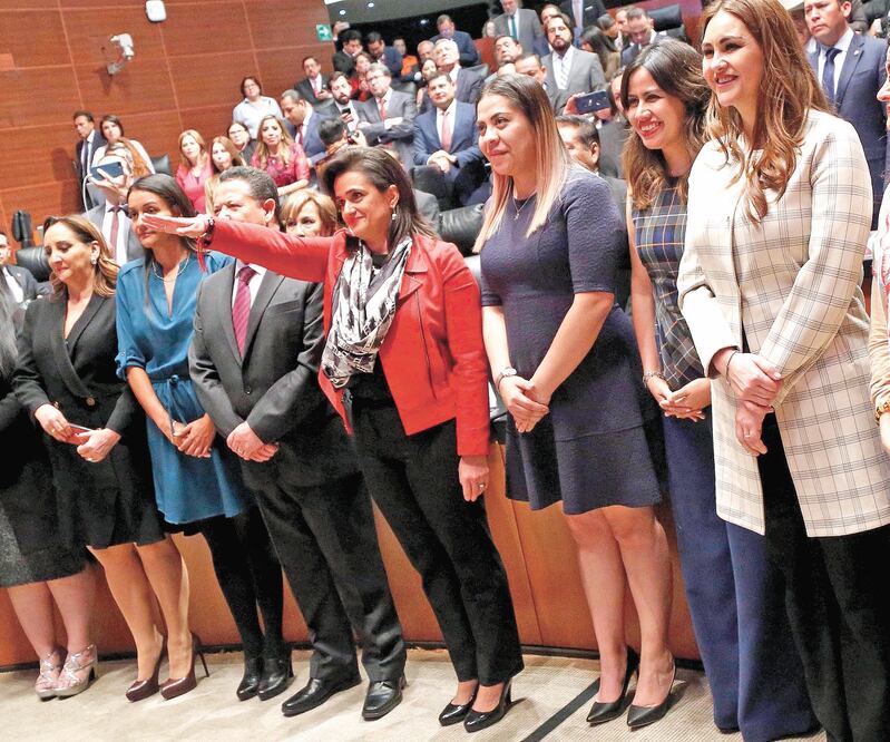 El pasado 5 de diciembre, tras una votación en la Cámara Alta, Margarita Ríos-Farjat (propuesta del presidente Andrés Manuel López Obrador) resultó electa para ocupar el cargo de ministra en la SCJN. Foto: ARCHIVO EL UNIVERSAL