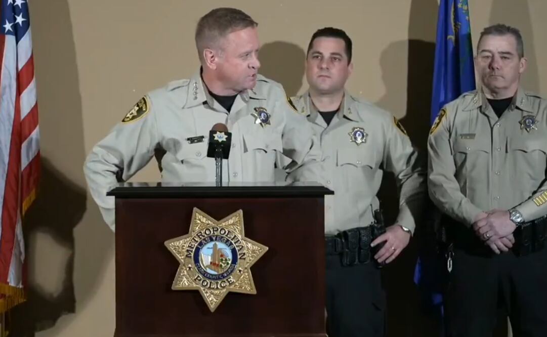 Conferencia sobre los atentados en Estados Unidos. (03/01/025) Foto: Las Vegas Police Department
