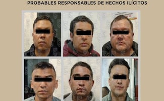 Policías del Edomex detienen a 6 sujetos por presunto robo a transportistas con violencia; recuperan un portacontenedor y 7 vehículos