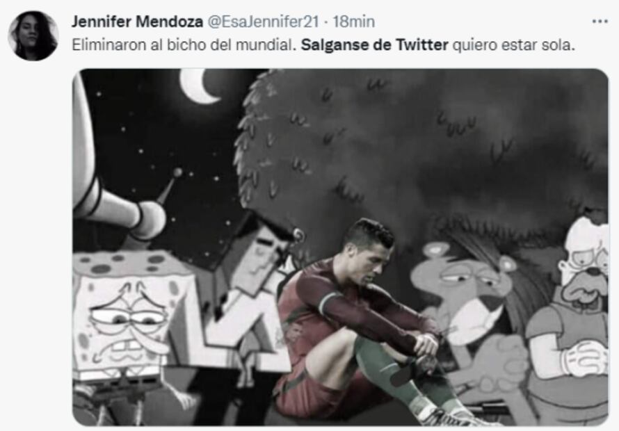 Cristiano Ronaldo fue blanco de memes tras la eliminación de Portugal