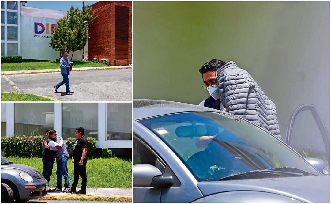 Cerca de las 10:30 horas, los abuelos de Christopher, José y Mariana, llegaron al albergue ubicado en Toluca; dos horas despuésdijeron sentirse felices por recuperar al menor, quien salió cubierto por una chamarra para evitar que se viera su rostro. Fotos: Claudia González | El Universal