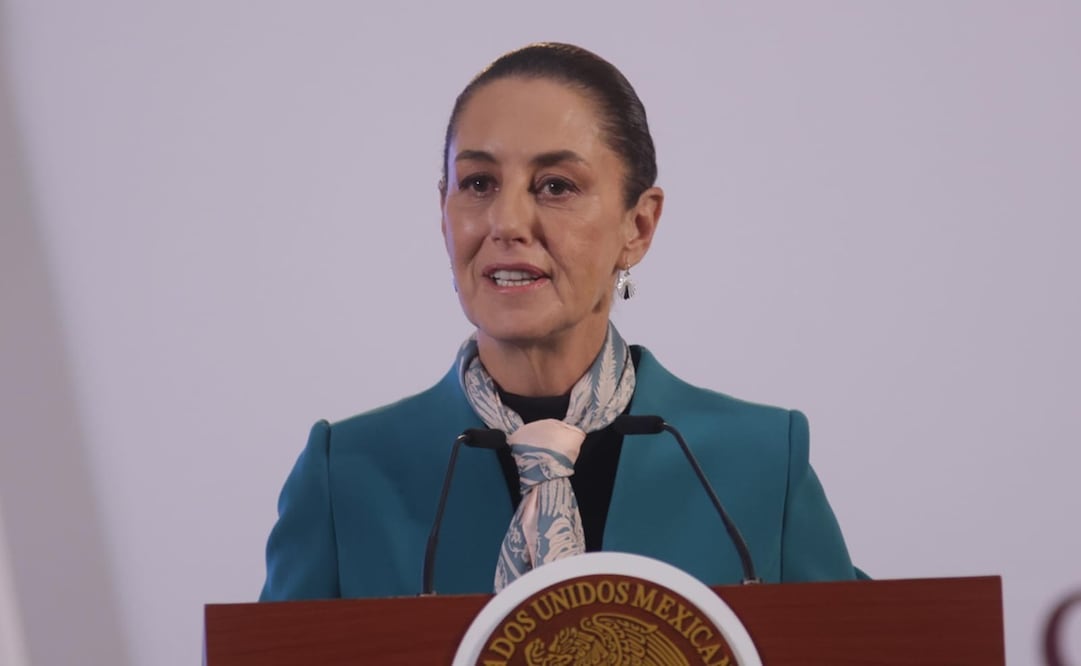 La presidenta de México, Claudia Sheinbaum, dejó en manos de la Senado de la República durante la mañanera de este 6 de octubre. Foto: Carlos Mejía / EL UNIVERSAL