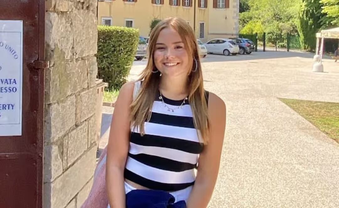 La princesa Ariane a su llegada al exclusivo colegio italiano donde terminará sus estudios. Foto: X, antes Twitter