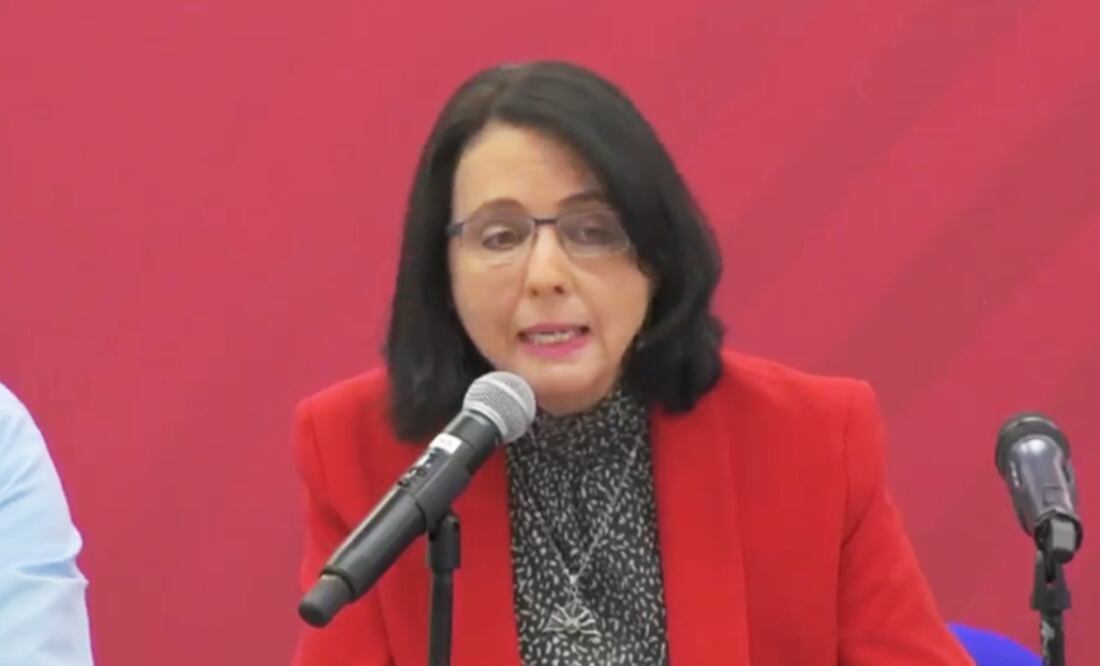 María Elena Álvarez-Buylla en conferencia.
Foto: Especial