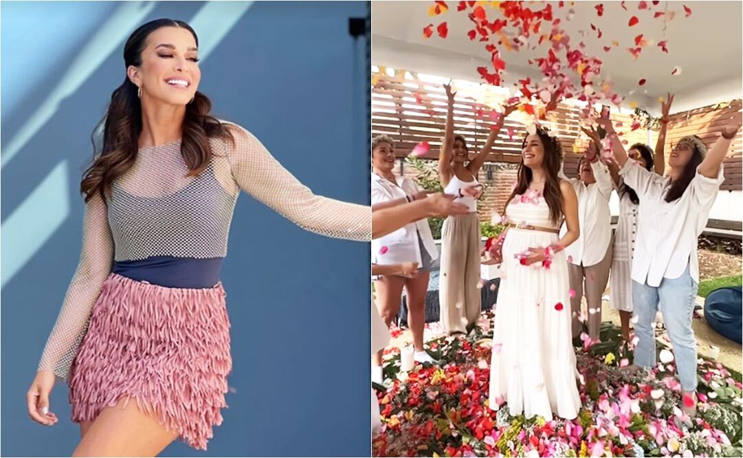 Laura G organizó una ceremonia simbólica para Cynthia Rodríguez, la cual está a la espera de León, su primogénito. 
Fotos: Instagram