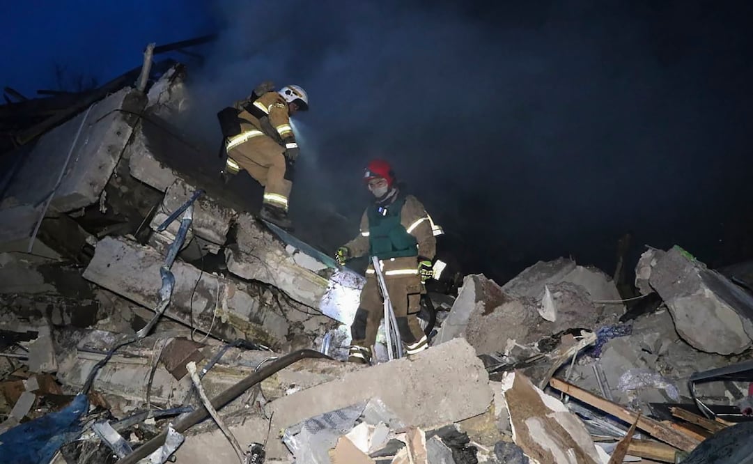 Ataque en Dnipro. Foto: EFE