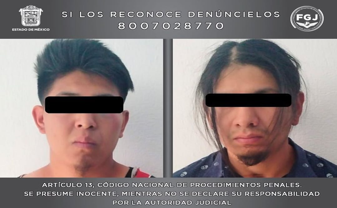 Vinculados a proceso dos hombres acusados por extorsión en Ecatepec. Foto: Especial