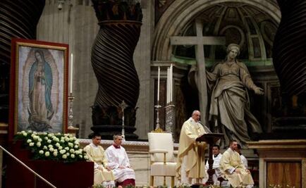 Pope Francis celebrates Mass on Our Lady of Guadalupe