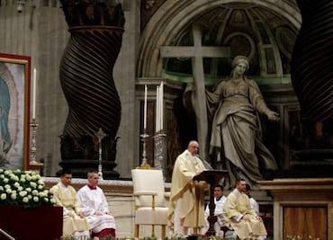 Pope Francis celebrates Mass on Our Lady of Guadalupe