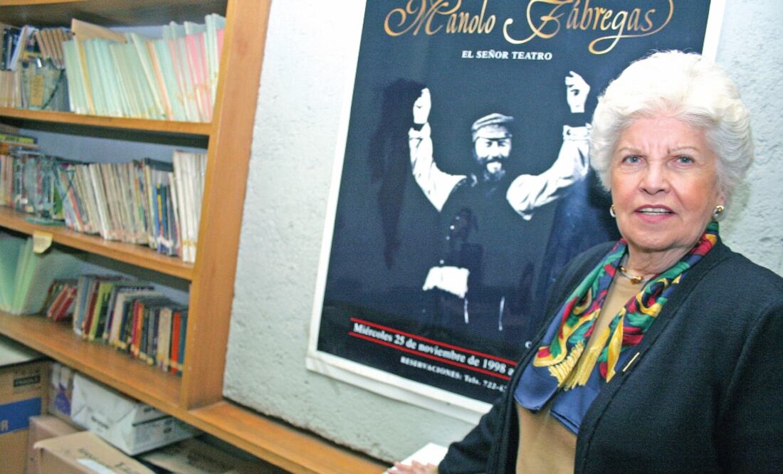 Fela Fábregas, construyó al lado de su marido Manolo Fábregas el centro teatral que lleva su nombre. Foto: ARCHIVO EL UNIVERSAL