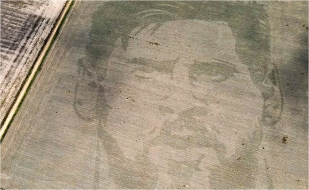 Rostro de Lionel Messi “aparece” en un campo agrícola de Argentina