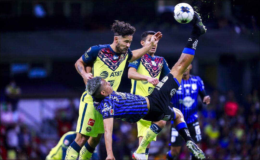 EL QUERÉTARO RESCATÓ EL EMPATE DE ÚLTIMO MINUTO EN EL ESTADIO AZTECA - FOTO: CARLOS MEJÍA / EL UNIVERSAL
