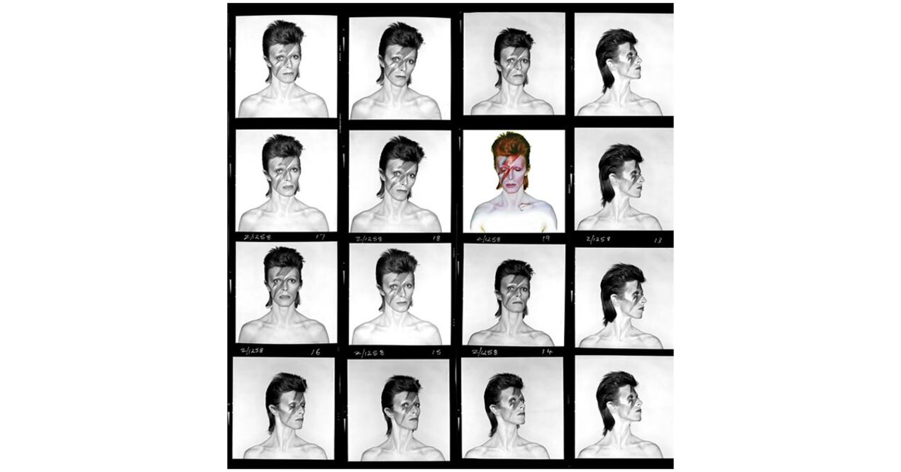 Fotografías de Brian Duffy realizadas a David Bowie en 1979 y que se exhibieron en la exposición Bowie / Duffy: Five Sessions en 2016. Foto: cortesía Museo de la Ciudad de México.