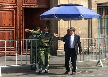 Reaparece Manuel Espino en Palacio Nacional; se reúne con AMLO