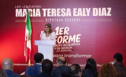 Presenta María Teresa Ealy primer informe de actividades legislativas; vine al Congreso a cambiar realidades, declara