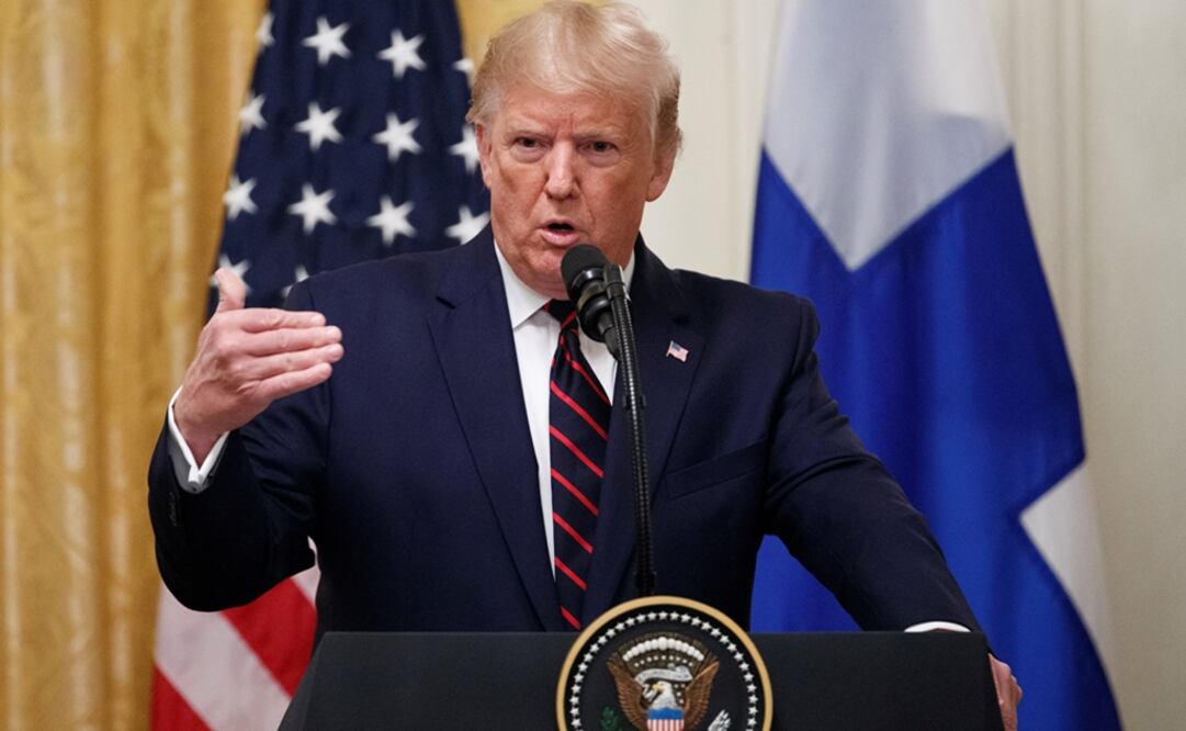 Trump impuso aranceles de 25% a México y Canadá, al considerar que no hacen "suficiente" en la lucha contra el tráfico de drogas, en particular fentanilo. Foto: EFE/Archivo