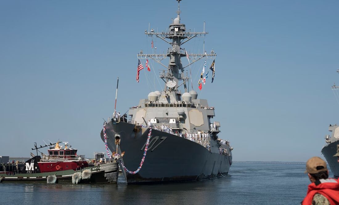 El destructor de misiles guiados clase Arleigh Burke USS Gravely (DDG 107) n. Foto: USNORTHCOM / Archivo