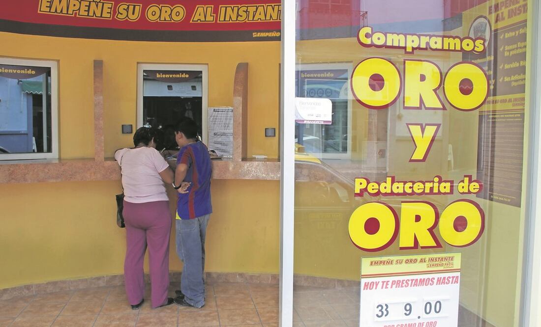 El gobierno plantea cobrar 5% a los bienes dados en prenda que no sean recogidos en casas de empeño. Foto: Archivo. El Universal