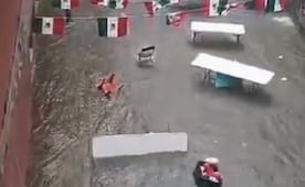 Lluvia impide transmisión del partido Mexico vs Inglaterra en Guanajuato; corriente arrastra casi 100 puestos