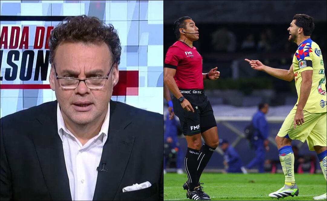 David Faitelson cuestionó el triunfo del América sobre Pumas por una sospechosa “ayuda” arbitral / FOTO: ESPECIAL