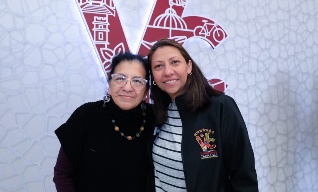 La alcaldesa de VC (der) se reúne con la presidenta de la Comisión de Derechos Humanos de la CDMX, Nashieli Ramírez (14/01/2025). Foto: Especial