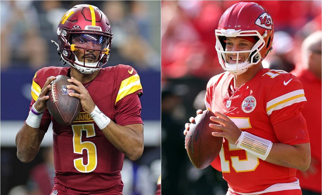 Jayden Daniels y Patrick Mahomes chocarán en el cierre de la Semana 8 de la NFL | FOTO: Especial