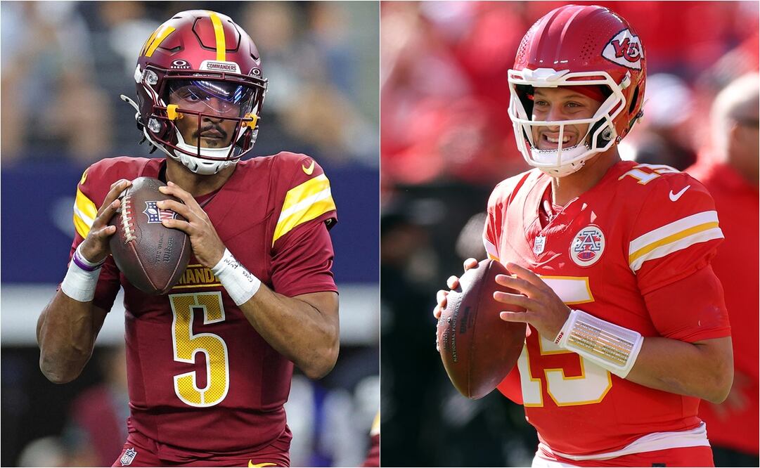 Jayden Daniels y Patrick Mahomes chocarán en el cierre de la Semana 8 de la NFL | FOTO: Especial