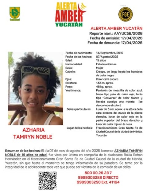Una estadunidense se extravió en Yucatán y se emitió alerta Amber. Foto Especial