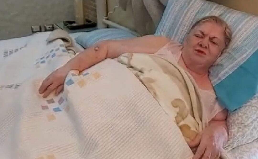 Foto: Paquita compartió un video desde la cama de un hospital