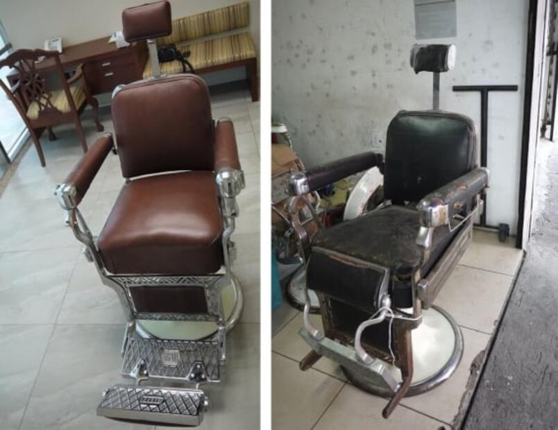 Los sillones de las barberías