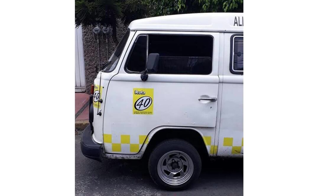 Combi donde fue encontrada la menor en la colonia Benito Juárez. (Foto: Especial)