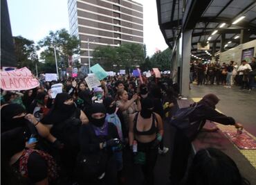 Cierran Metrobús Insurgentes hasta nuevo aviso tras marcha feminista