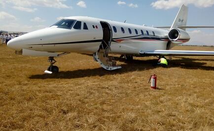 Se despista aeronave en aeropuerto internacional de Toluca