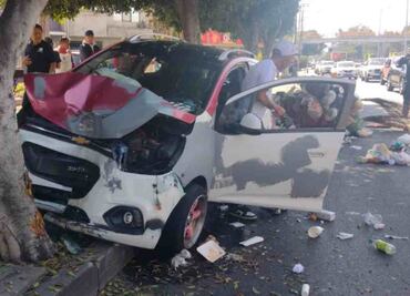 Taxista atropella a barrendero en Coyoacán por ir a exceso de velocidad