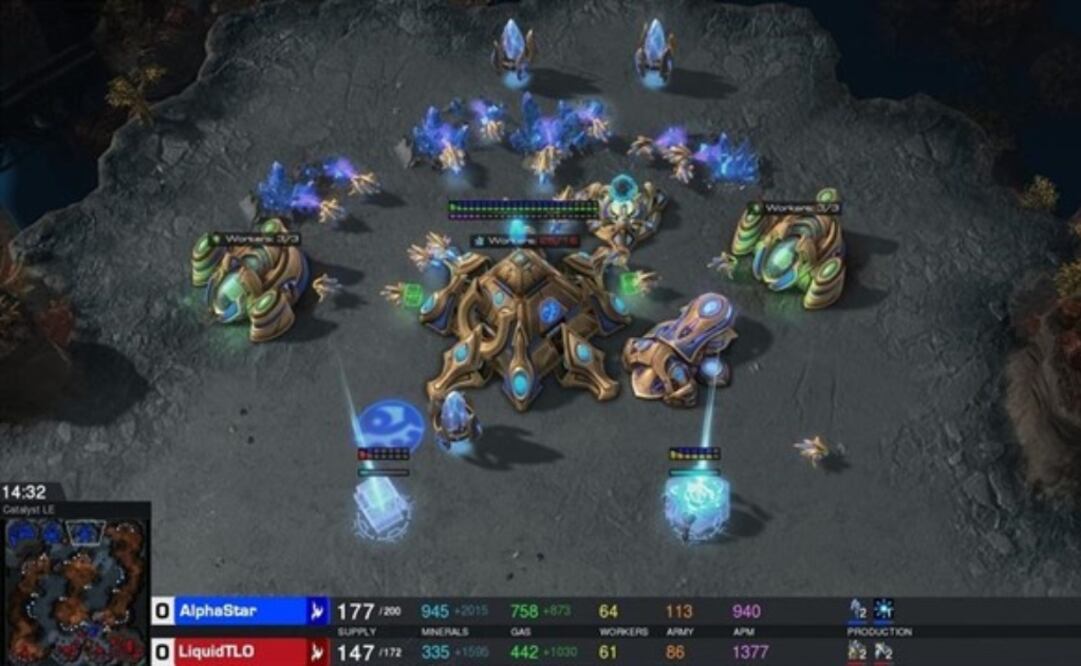 Para entrenar a su IA, se utilizaron datos en bruto de la interfaz de StarCraft II a través de dos técnicas conocidas como aprendizaje supervisado y aprendizaje reforzado