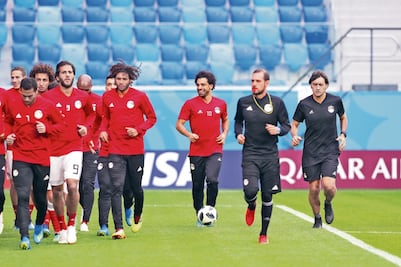 Salah, casi listo para su debut