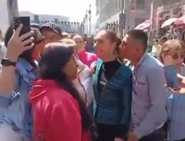 Detienen al hombre que tocó a Sheinbaum sin su consentimiento