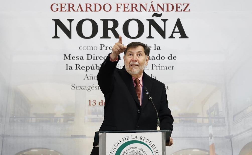 Ceremonia de develación del cuadro del senador Gerardo Fernández Noroña, como presidente de la Mesa Directiva en la Antigua Casona de Xicoténcatl (13/01/2026). Foto: Diego Simón Sánchez / EL UNIVERSAL