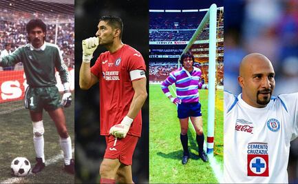Cruz Azul y los cuatro porteros históricos más una leyenda
