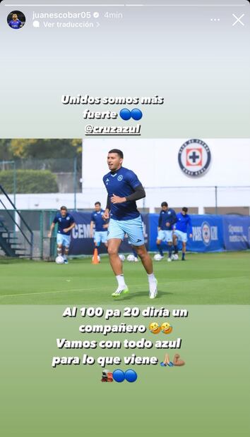 Mensaje de Juan Escobar en Instagram