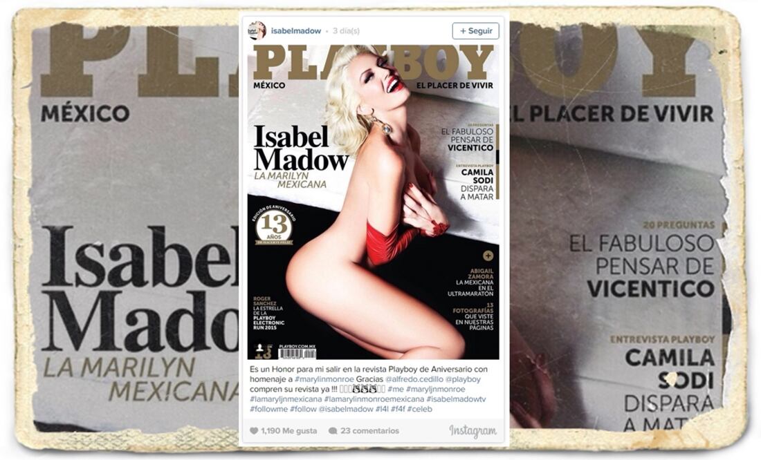 Madow paid tribute to Monroe in the October edition. (Photo: Playboy)