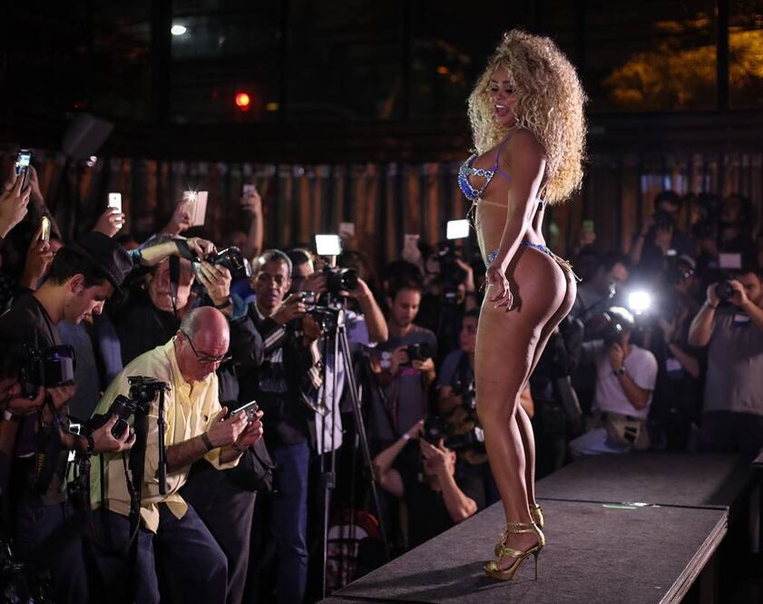 Érika Canela, ganadora del certámen Miss Bumbum. Fotografía de EFE