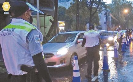 Policías bancarios de CDMX en estado de ebriedad provocan riña en punto de revisión del alcoholímetro 