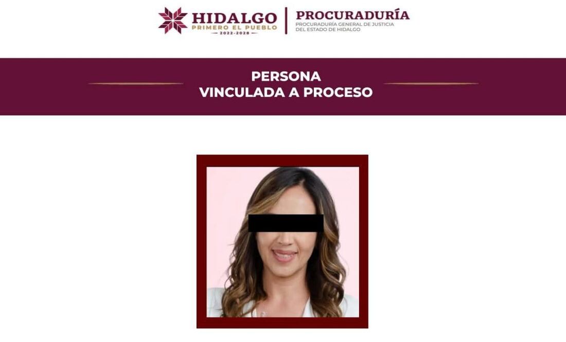 Mariana N fue vinculada a proceso por el delito de extorsión agravada en contra de su suplente en la regiduría, a quien despojó de 20 mil pesos y obligó a firmar un pagaré por 25 mil pesos. Foto: PGJEH