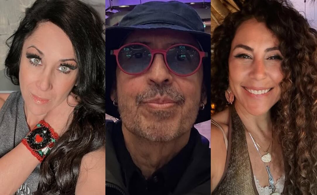 El fallecido productor Guillermo del Bosque, su viuda Vica Andrade y su exesposa Mónica Noguera. Foto: Instagram oficial.