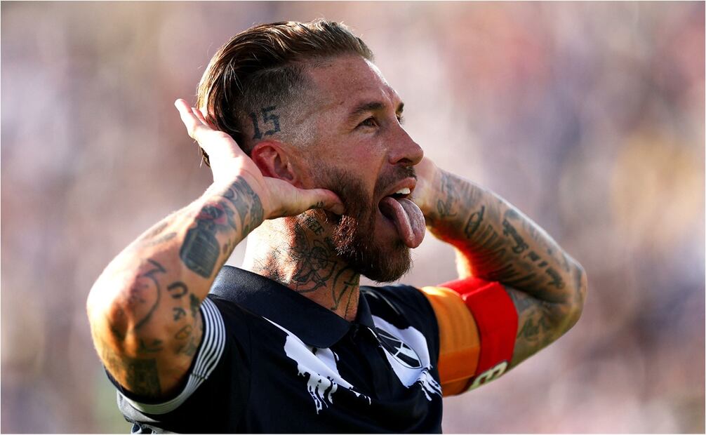 Sergio Ramos celebra su gol ante el Inter de Milan. FOTO: AFP