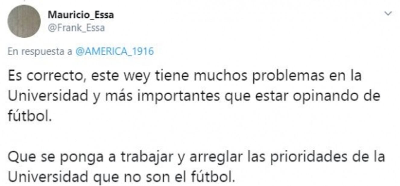 Afición de América amenaza a rector de la UNAM