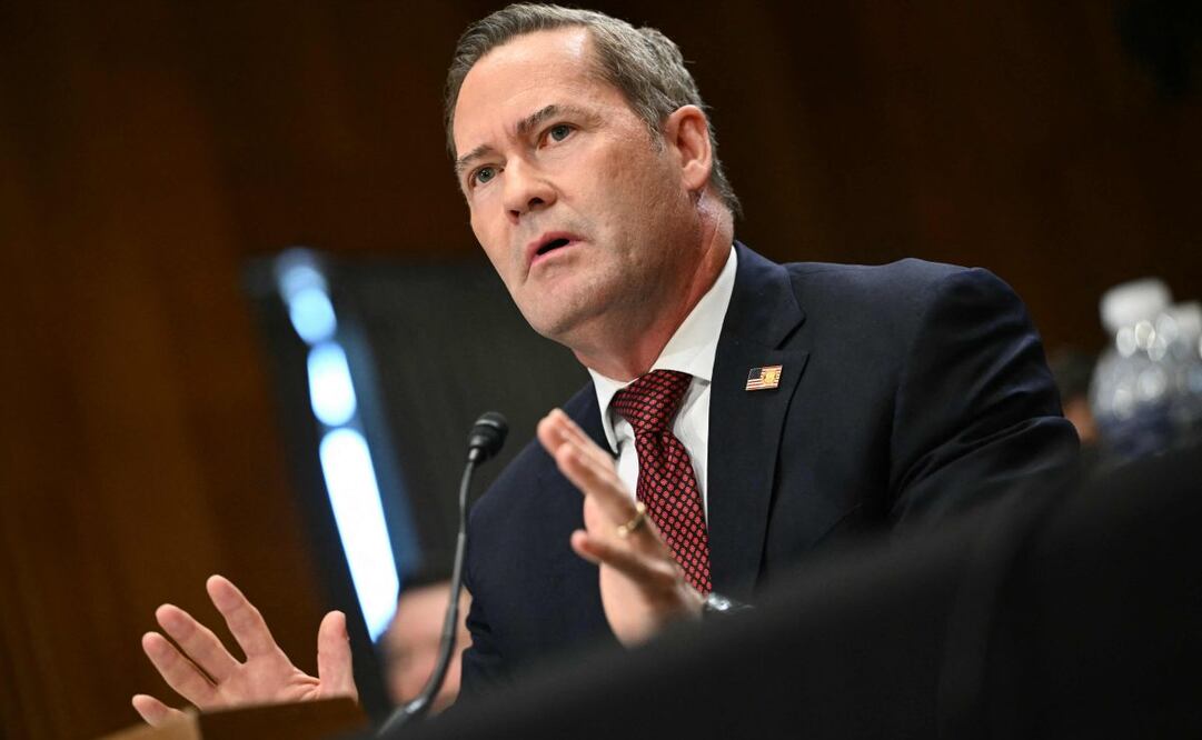 El ex asesor de seguridad nacional de Estados Unidos, Mike Waltz, testifica durante una audiencia del Comité de Relaciones Exteriores del Senado sobre su nominación como embajador de Estados Unidos ante las Naciones Unidas, en el Capitolio en Washington, DC, el 15 de julio de 2025. Foto: AFP