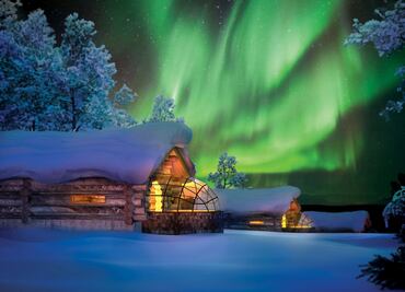 7 hoteles transparentes para admirar auroras boreales