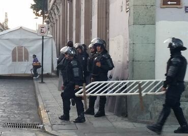 Impiden a ambulantes instalarse en Zócalo de Oaxaca